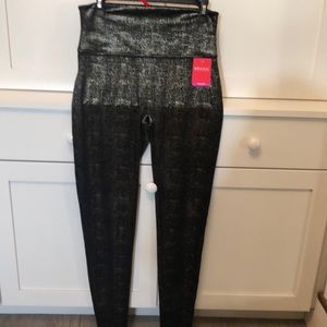 Gold/ black Spanx leggings - paid $110 - new w tags